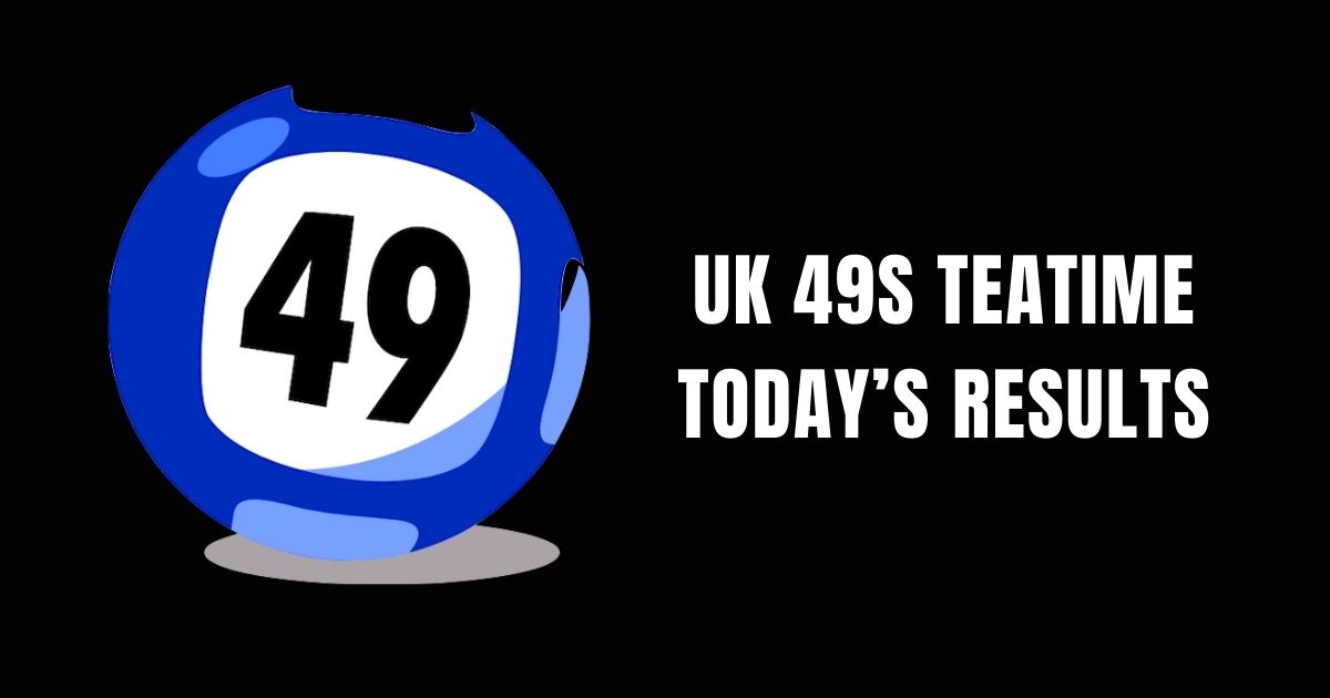 UK 49s Teatime Results Today (16 March 2024) Winning Number List Live